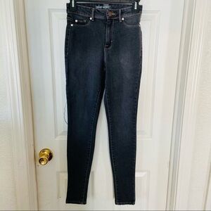 NWOT PERMANENT high rise skinny ankle jeggings gray cotton stretch pants size 6